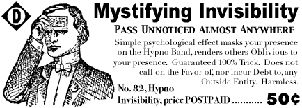 hypnotic invisibility